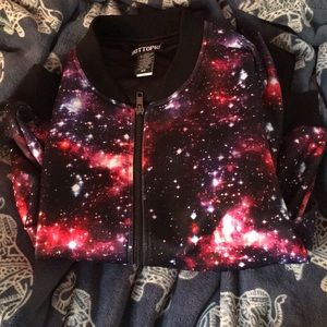 NWOT HotTopic Galaxy Bomber Jacket